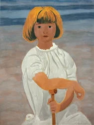 Meisje op het strand