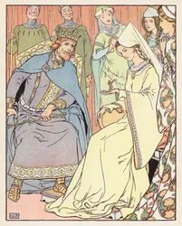 Klein Duimpje (kleurenlitho)