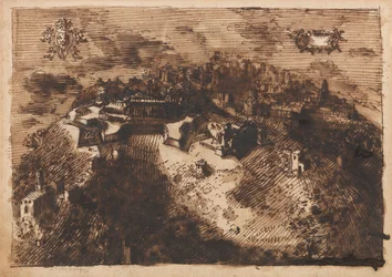 Een Versterkte Stad (recto); Een Geometrisch Ontwerp (verso)