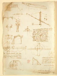 Aantekeningen en schetsen over mechanica, uit 