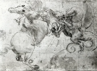 Gevecht tussen een Ruiter en een Draak, c.1482
