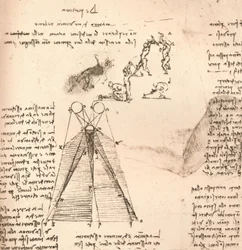 Diagram ter illustratie van de theorie van licht en schaduw en schetsen van figuren, ca. 1472-ca. 1519 1883