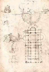 Tekening van kerken