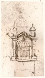 Tekening van kerkelijke architectuur, ca. 1472-ca. 1519, 1883