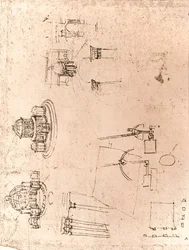 Tekening van kerkelijke architectuur