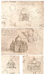 Vier tekeningen van kerkelijke architectuur, c1472-c1519 1883