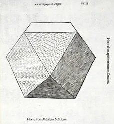 Hexaedron abscisum solidum, illustratie uit 