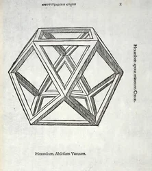 Hexaedron abscisum vacuum, illustratie uit 