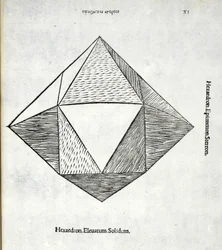 Hexaedron elevatum solidum, illustratie uit 