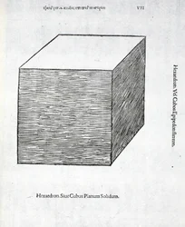 Hexaedron planum solidum, illustratie uit 