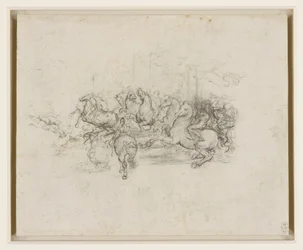 Leonardo da Vinci - RCIN 912339, Een cavalcade rond 1503-4
