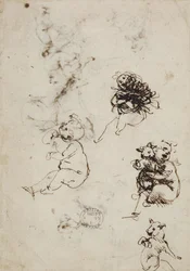 Leonardo da Vinci, object 1857.0110.1 - verso (British Museum)