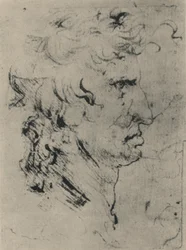 Profiel van een man naar rechts, ca. 1480, 1945
