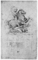 Studie voor het Trivulzio-monument, ca. 1508, 1954