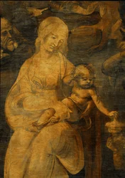 De Aanbidding der Koningen, onvoltooid (schilderij op hout)
