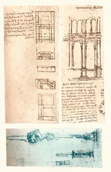 Drie architectonische tekeningen, ca. 1472-ca. 1519, 1883