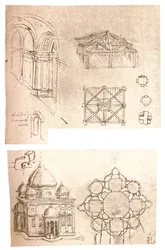 Twee architecturale tekeningen, ca. 1472-1519, 1883