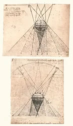 Twee diagrammen ter illustratie van de theorie van licht en schaduw, ca. 1472-ca. 1519, 1883