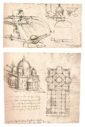 Twee tekeningen van kerken, ca. 1472-ca. 1519 1883
