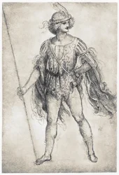 Jongere in een gemaskerd kostuum, 1506-1507