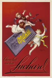 Reclameposter voor Milka-chocolade van Suchard, 1925
