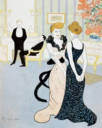 Een andere oplossing voor het raadsel, tekening door Leonetto Cappiello (1875-1942)