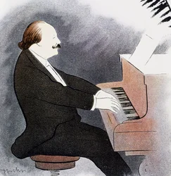 Jules Massenet aan de piano