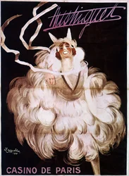 Mistinguett bij het Casino de Paris, poster door Leonetto Cappiello