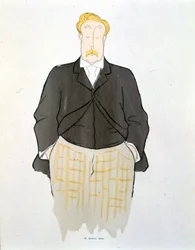 Portret van Alphonse Allais door Leonetto Cappiello (1875-1942) rond 1900