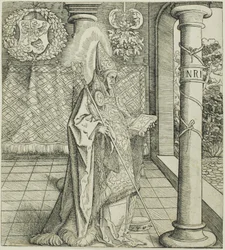 Heilige Emesbertus, uit Heiligen Verbonden met het Huis van Habsburg