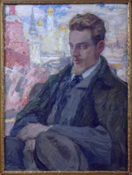 Portret van de dichter Rainer Maria Rilke (1875-1926), door Leonid Osipovich Pasternak (1862-1945)