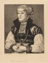 Portret van een Duitse dame