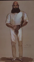Cricketheld W.G. Grace, karikatuur voor Vanity Fair