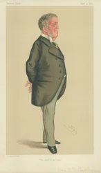 Admiraal Frederick Beauchamp Paget-Seymour, De deining van de oceaan, 9 september 1876, Vanity Fair cartoon