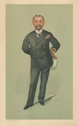 Kapitein Percy Scott, artillerie, 17 september 1903, Vanity Fair cartoon