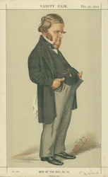 De heer Edward Matthew Ward, Historische Kunst, 20 december 1873, Vanity Fair cartoon