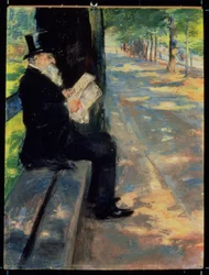 Heer in een dierentuin, ca. 1900