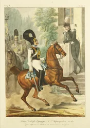 Staf en senior officieren van het Life-Guards Cuirassier Regiment, ca. 1830