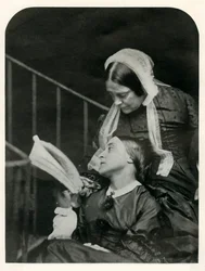 Christina Rossetti en haar moeder Frances Rossetti, 1863, 1948