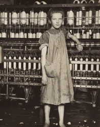 Addie Card, 12 jaar oud. Spinner in katoenfabriek, North Pownal, Vermont, 1910