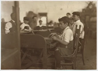 Kindleerling bij De Pedro Casellas Sigarenfabriek, Tampa, Florida, 1909