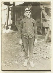 Chauffeur in kolenmijn in Pennsylvania