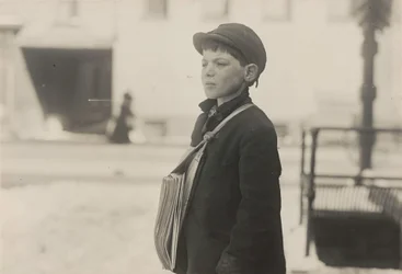 Tony Casale, Bologna, 11 jaar oud, verkoopt al 4 jaar kranten, Hartford..., maart 1909