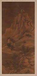 Sneeuwlandschap na Guo Xi, Qing-dynastie, 1702