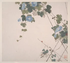 Insecten en bloemen, gedateerd 1865 (album van acht bladen; inkt en kleur op papier)