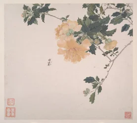 Insecten en bloemen, gedateerd 1865 (album van acht bladen; inkt en kleur op papier)