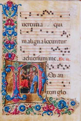 Piccolomini Bibliotheek: koorboek, cod. 22.7, ff. 22v met 