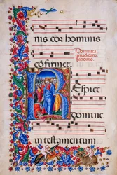 Piccolomini Bibliotheek: koorboek, cod. 24.9, ff. 67v met de 