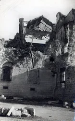 Schade in het Alcazar van Toledo na het beleg