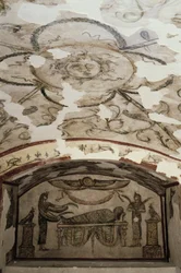 Catacomben van Kom-esh-Shuqafa, interieur van het hypogeum van Tardan